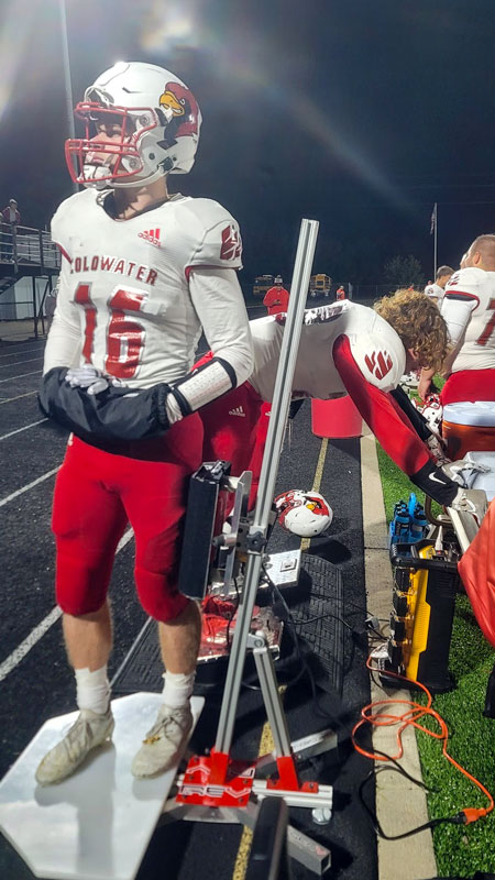 Coldwater High School Football Player using REGENV