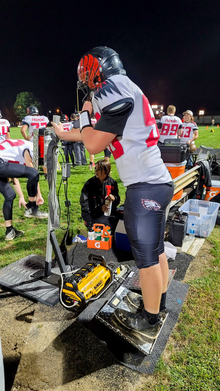 Fremont High School Football Player Using REGENV